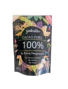 CHOCOLATES SANTOCILDES - CACAO PURO 100% - 250g