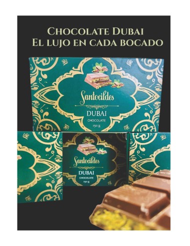 CHOCOLATES SANTOCILDES - CHOCOLATE DUBAI - 150g