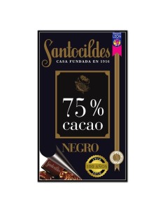 CHOCOLATES SANTOCILDES - CHOCOLATE NEGRO 75% - 150g