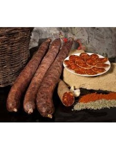 EMBUTIDOS FERJU - CHORIZO EXTRA CULAR PORK CHORIZO EXTRA CULAR DE CERDO PICANTE - Piece 1,2Kg approx.
