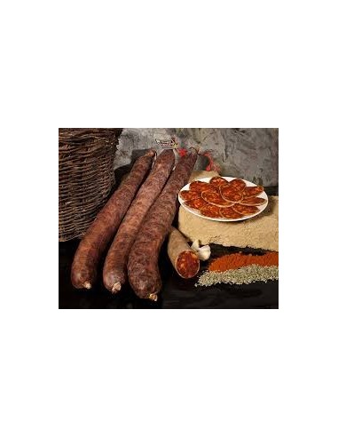 EMBUTIDOS FERJU - CARNE DE PORCO EXTRA CULAR CHORIZO EXTRA CULAR DE CERDO PICANTE - Peça 1,2Kg aprox.