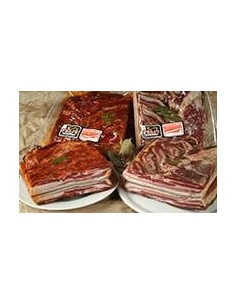 EMBUTIDOS FERJU - PANCETA NATURAL AHUMADA DE CERDO - Taco 500g. aprox.