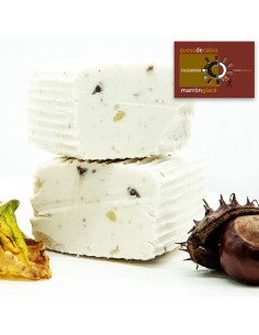 QUESOS FACENDERA - QUESO DE CABRA PASTA BLANDA CON CASTAÑAS MARRON GLACE -  340g.