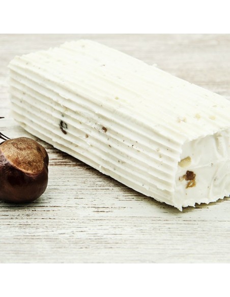 QUESOS FACENDERA - QUESO DE CABRA PASTA BLANDA CON CASTAÑAS MARRON GLACE -  340g.