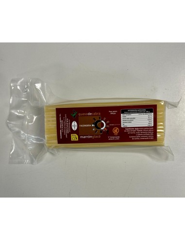 QUESOS FACENDERA - QUESO DE CABRA PASTA BLANDA CON CASTAÑAS MARRON GLACE -  340g.