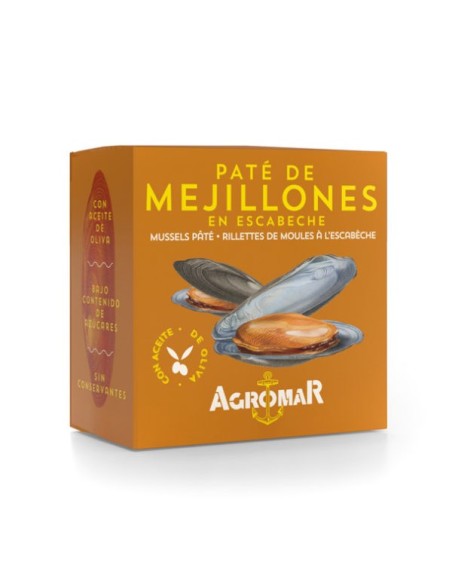AGROMAR - PATE DE MUSSELS - lata 100g.