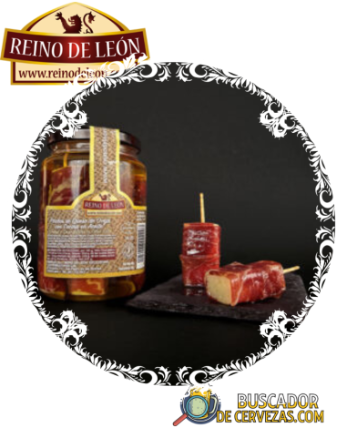 REINO DE LEÓN - SHEEP CHEESE SPICES WITH CECINA IN OIL (14UD) - 465g