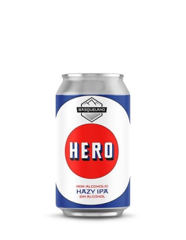 BASQUELAND - HERO HAZY IPA 0,5º - Hazy IPA Lata 33cl