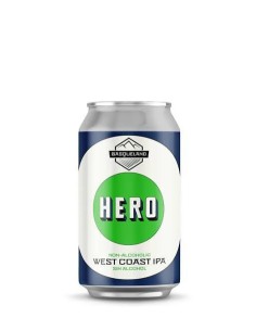 BASQUELAND - HERO WEST COAST IPA 0,5º - IPA Sin Alcohol Lata 33cl